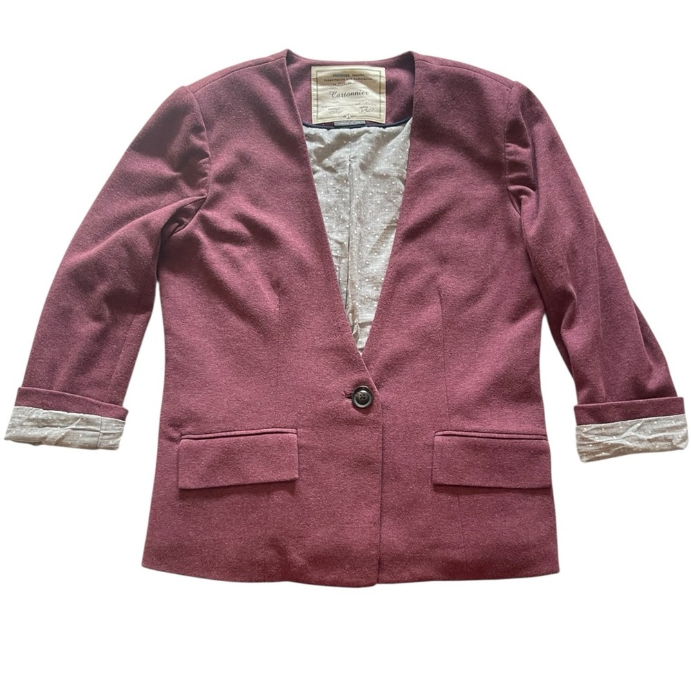 Anthropologie Cartonnier Single Button Blazer Size Small - Picture 13 of 13
